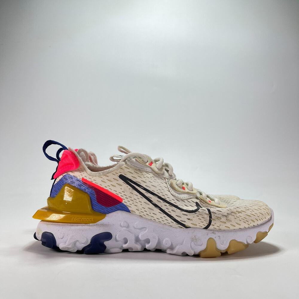 Nike React Vision White Astronomy Blue Running Shoes CI7523-101 Women's Size 6